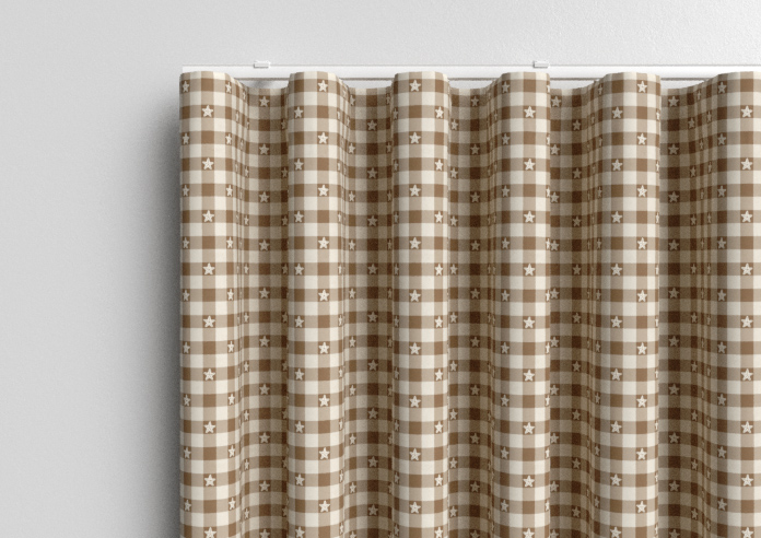 Whaley Great, Gingham Star Sand - Made to Measure Curtains - Image 13